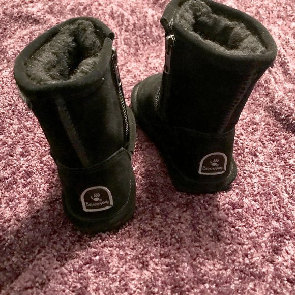 BearPaw Emma Toddler Zipper Boots - Black (Toddler 9) - Picture 4 of 4